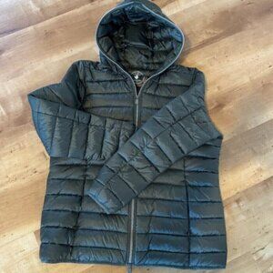 Womens Save The Duck 100% Animal Free Ultra-Light Puffer Coat Jacket Sz 1x